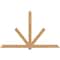 Ekena Millwork Kennewick Timber Gable Bracket, Western Red Cedar, 108"W x 68"H x 1 1/2"D x 5 1/2"F, 15/12 Pitch GBW108X68X0206KEN00SWR - alternate 1
